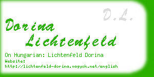 dorina lichtenfeld business card